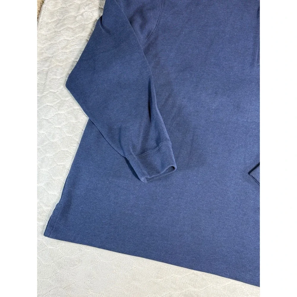 Polo Ralph Lauren Mens 3XB Blue Quarter Zip Pullover Cotton Sweater Big & Tall